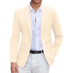 image:imageCOOFANDY Mens Casual Blazer Slim Fit Suit Jacket One Button Sport CoatsBeige