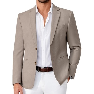 image:imageCOOFANDY Mens Casual Blazer Two Buttons Lightweight Sport Coat Suit JacketKhaki