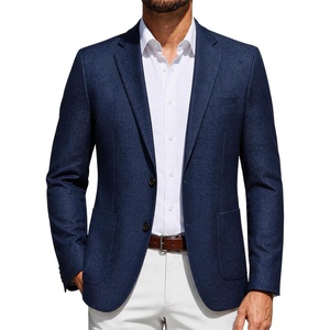 image:imageCOOFANDY Mens Casual Sport Coat Blazer Two Buttons Business Suit JacketsNavy Blue