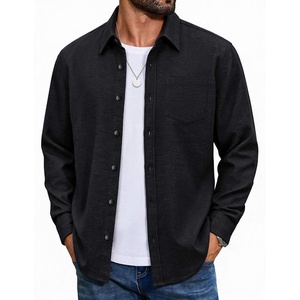 image:imageCOOFANDY Mens Flannel Shirts Long Sleeve Plaid Button Down Shirt JacketsBlack