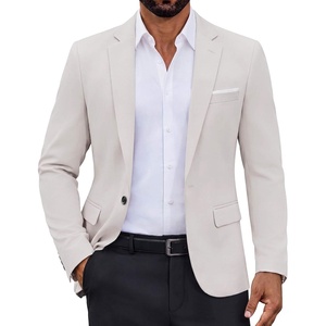 image:imageCOOFANDY Mens Lightweight Blazer One Button Sport Coat Business Suit JacketBeige