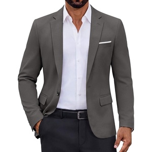 image:imageCOOFANDY Mens Lightweight Blazer One Button Sport Coat Business Suit JacketDark Grey