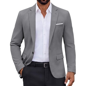 image:imageCOOFANDY Mens Lightweight Blazer One Button Sport Coat Business Suit JacketGrey