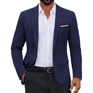 image:imageCOOFANDY Mens Lightweight Blazer One Button Sport Coat Business Suit JacketNavy Blue