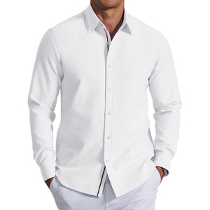 image:imageCOOFANDY Mens Oxford Shirt Long Sleeve Casual Button Down Dress ShirtWhite