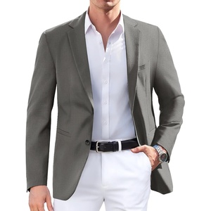 image:imageCOOFANDY Mens Sport Coat Regular Fit Lightweight Blazer Jacket Two ButtonDark Grey