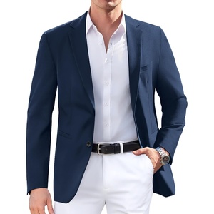 image:imageCOOFANDY Mens Sport Coat Regular Fit Lightweight Blazer Jacket Two ButtonNavy Blue