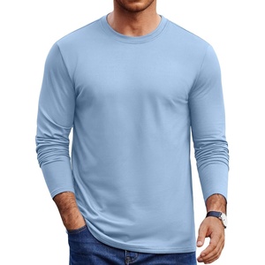 image:imageCOOFANDY Mens Thermal Shirt Soft Long Sleeve Fleece Lined Base Layer ShirtsLight Blue