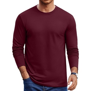 image:imageCOOFANDY Mens Thermal Shirt Soft Long Sleeve Fleece Lined Base Layer ShirtsWine Red