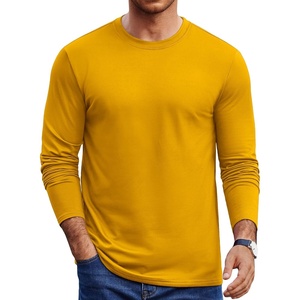 image:imageCOOFANDY Mens Thermal Shirt Soft Long Sleeve Fleece Lined Base Layer ShirtsYellow
