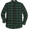 image:imageCOOFANDY Mens Casual Long Sleeve Button Up Plaid Flannel Shirt Jacket with PocketBuffalo Black Green
