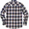 image:imageCOOFANDY Mens Casual Long Sleeve Button Up Plaid Flannel Shirt Jacket with PocketPlaid Navy Coffee
