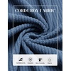 image:imageCOOFANDY Mens Corduroy Shirt Long Sleeve Button Down Casual Shirts JacketDenim Blue