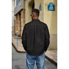 image:imageCOOFANDY Mens Denim Shirt Long Sleeve Button Down Casual Jean Shacket with PocketBlack