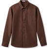 image:imageCOOFANDY Mens Denim Shirt Long Sleeve Button Down Casual Jean Shacket with PocketBrown