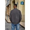 image:imageCOOFANDY Mens Denim Shirt Long Sleeve Button Down Casual Jean Shacket with PocketDark Grey
