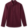 image:imageCOOFANDY Mens Denim Shirt Long Sleeve Button Down Casual Jean Shacket with PocketDark Red