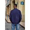 image:imageCOOFANDY Mens Denim Shirt Long Sleeve Button Down Casual Jean Shacket with PocketRaw Denim