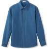 image:imageCOOFANDY Mens Denim Shirt Long Sleeve Button Down Casual Jean Shacket with PocketSlate Blue