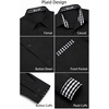 image:imageCOOFANDY Mens Dress Shirts Long Sleeve Untucked Button Down ShirtsBlack