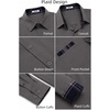 image:imageCOOFANDY Mens Dress Shirts Long Sleeve Untucked Button Down ShirtsDark Grey
