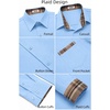image:imageCOOFANDY Mens Dress Shirts Long Sleeve Untucked Button Down ShirtsLight Blue