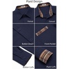 image:imageCOOFANDY Mens Dress Shirts Long Sleeve Untucked Button Down ShirtsNavy Blue