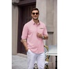 image:imageCOOFANDY Mens Dress Shirts Long Sleeve Untucked Button Down ShirtsPink