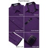 image:imageCOOFANDY Mens Dress Shirts Long Sleeve Untucked Button Down ShirtsPurple