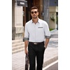 image:imageCOOFANDY Mens Dress Shirts Long Sleeve Untucked Button Down ShirtsWhite
