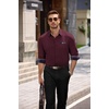 image:imageCOOFANDY Mens Dress Shirts Long Sleeve Untucked Button Down ShirtsWine Red