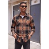 image:imageCOOFANDY Mens Flannel Plaid Shirts Long Sleeve Casual Button Down Shirt with PocketsOrange Black Plaid