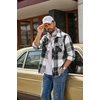 image:imageCOOFANDY Mens Flannel Shirts Plaid Jacket Casual Button Down ShirtBlack