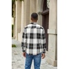 image:imageCOOFANDY Mens Flannel Shirts Plaid Jacket Casual Button Down ShirtBlack