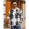 image:imageCOOFANDY Mens Flannel Shirts Plaid Jacket Casual Button Down ShirtBlack