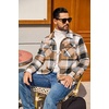 image:imageCOOFANDY Mens Flannel Shirts Plaid Jacket Casual Button Down ShirtKhaki