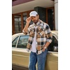 image:imageCOOFANDY Mens Flannel Shirts Plaid Jacket Casual Button Down ShirtKhaki