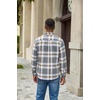image:imageCOOFANDY Mens Flannel Shirts Plaid Jacket Casual Button Down ShirtKhaki Grey