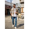 image:imageCOOFANDY Mens Flannel Shirts Plaid Jacket Casual Button Down ShirtLight Khaki