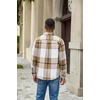 image:imageCOOFANDY Mens Flannel Shirts Plaid Jacket Casual Button Down ShirtLight Khaki