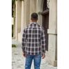 image:imageCOOFANDY Mens Flannel Shirts Plaid Jacket Casual Button Down ShirtOrangeblue