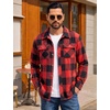 image:imageCOOFANDY Mens Flannel Shirts Plaid Jacket Casual Button Down ShirtRed