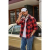 image:imageCOOFANDY Mens Flannel Shirts Plaid Jacket Casual Button Down ShirtRed