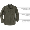 image:imageCOOFANDY Mens Long Sleeve Button Up Work Shirt Jacket with PocketsArmy Green