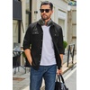 image:imageCOOFANDY Mens Long Sleeve Button Up Work Shirt Jacket with PocketsBlack