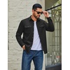 image:imageCOOFANDY Mens Long Sleeve Button Up Work Shirt Jacket with PocketsBlack