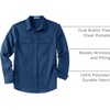 image:imageCOOFANDY Mens Long Sleeve Button Up Work Shirt Jacket with PocketsBlue
