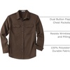 image:imageCOOFANDY Mens Long Sleeve Button Up Work Shirt Jacket with PocketsBrown
