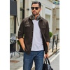image:imageCOOFANDY Mens Long Sleeve Button Up Work Shirt Jacket with PocketsCoffee