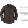 image:imageCOOFANDY Mens Long Sleeve Button Up Work Shirt Jacket with PocketsCoffee